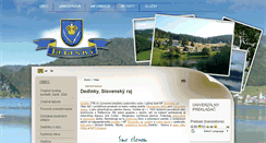 Desktop Screenshot of dedinky.eu